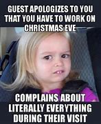 Image result for Christmas Eve Work Meme