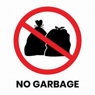 Image result for Don't Throw Trash Sign