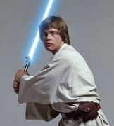 Image result for Luke Skywalker Holding Lightsaber