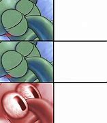 Image result for Squidward Sleeping Awake Meme