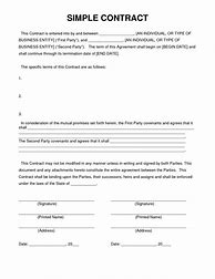 Image result for Written Contract Agreement Form