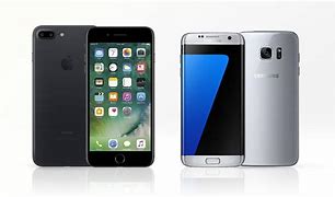 Image result for BlackBerry vs iPhone 7 Plus vs Samsung S7 Edge