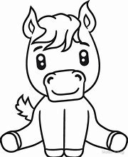 Image result for Baby Horse Outline