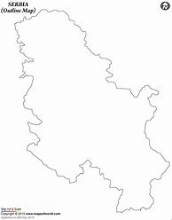 Image result for Blank Map of Serbia