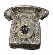 Image result for Vintage Silver Telephone