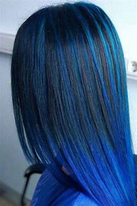 Image result for Black and Blue Hair Dye