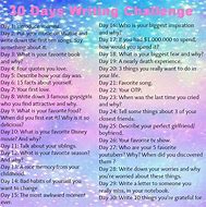 Image result for 30-Day Writing Challenge PDF
