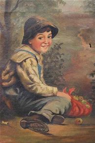 Image result for Boy with Apple Painting