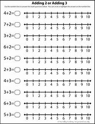 Image result for Kindergarten Math Worksheets with Number Line