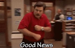 Image result for good news everyone gifs