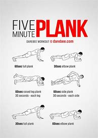 Image result for Printable Plank Workout for Over 65