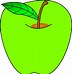 Image result for Green Apple Clip Art Transparent Background