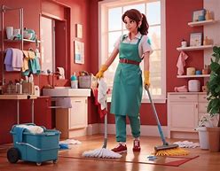 Image result for Office Cleaning Cartoon