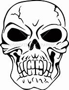 Image result for Gothic Skull Stencil