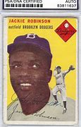 Image result for Jackie Robinson Autographed Baseball Card