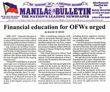 Image result for Newspaper About Ofw
