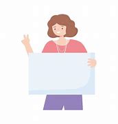 Image result for Woman Holding Sign Template