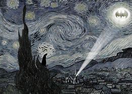 Image result for Starry Night Bat Signal