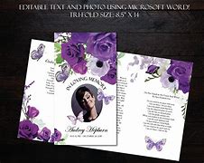 Image result for Loving Memory Funeral Program Template
