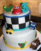 Image result for Two Tier Car Cake