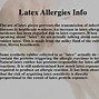 Image result for Allergy Latex Allergic Reaction