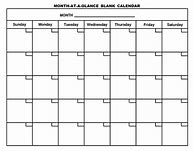 Image result for At a Glance Calendar Free Printable
