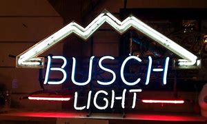 Image result for Reds Busch Light Sign