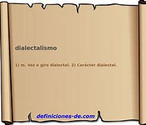 Image result for dialectalismo