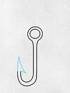Image result for Fishing Hook Drawing Small