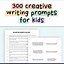 Image result for Short Creative Writing Prompts
