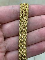 Image result for 4Mm Gold Over Silver Rope Chain