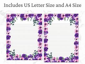 Image result for Purple Letter Paper