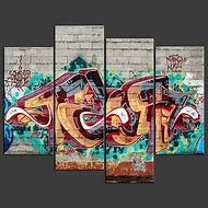 Image result for Graffiti Paintings On Canvas