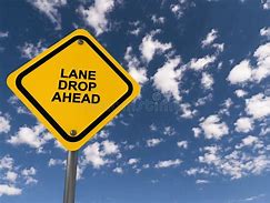 Image result for Right Lane Drop Sign