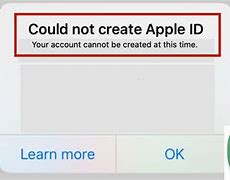 Image result for Could Not Create Account Apple ID