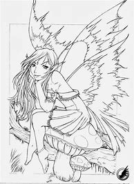 Image result for Anime Fairy Coloring Pages