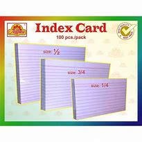 Image result for 4X6 Index Card Actual Size