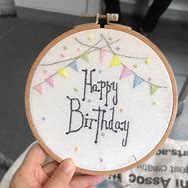 Image result for Happy Birthday Embroidery Designs
