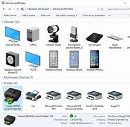 Image result for Canon Printers Devices Control Panel