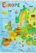 Image result for Map of Europe a for Kids