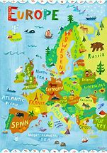 Image result for Europe Map Kids