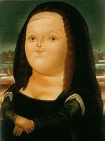 Image result for Fernando Botero Mona Lisa Painting