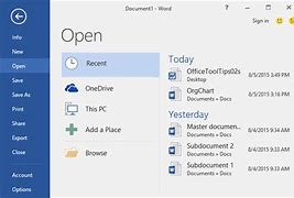Image result for Open a New Word File