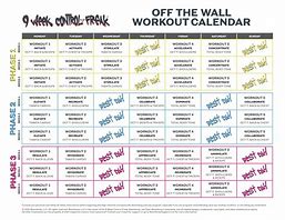 Image result for 9 Week Control Freak Off the Wall Calendar