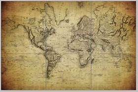 Image result for Vintage Map Wall Art