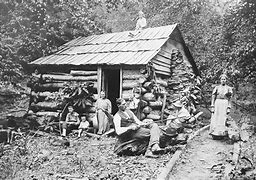 Image result for Old Cabin Log Man