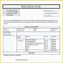 Image result for Year to Date Pay Stub Template