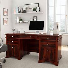 Image result for Big Wooden Desk