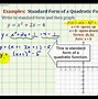 Image result for Standard Form for Quadratic Equation