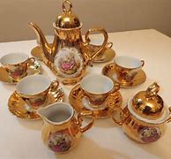 Image result for Bulk Yellow Gold Tea Set